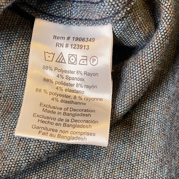 Jachs Gray Casual Button Down Shirt-NWOT - Picture 8 of 13